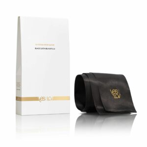 Сатинова пов'язка на очі YESforLOV BLACK SATIN BLINDFOLD (м'яте паковання!!!)