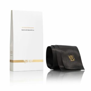 Сатинова пов'язка на очі YESforLOV BLACK SATIN BLINDFOLD