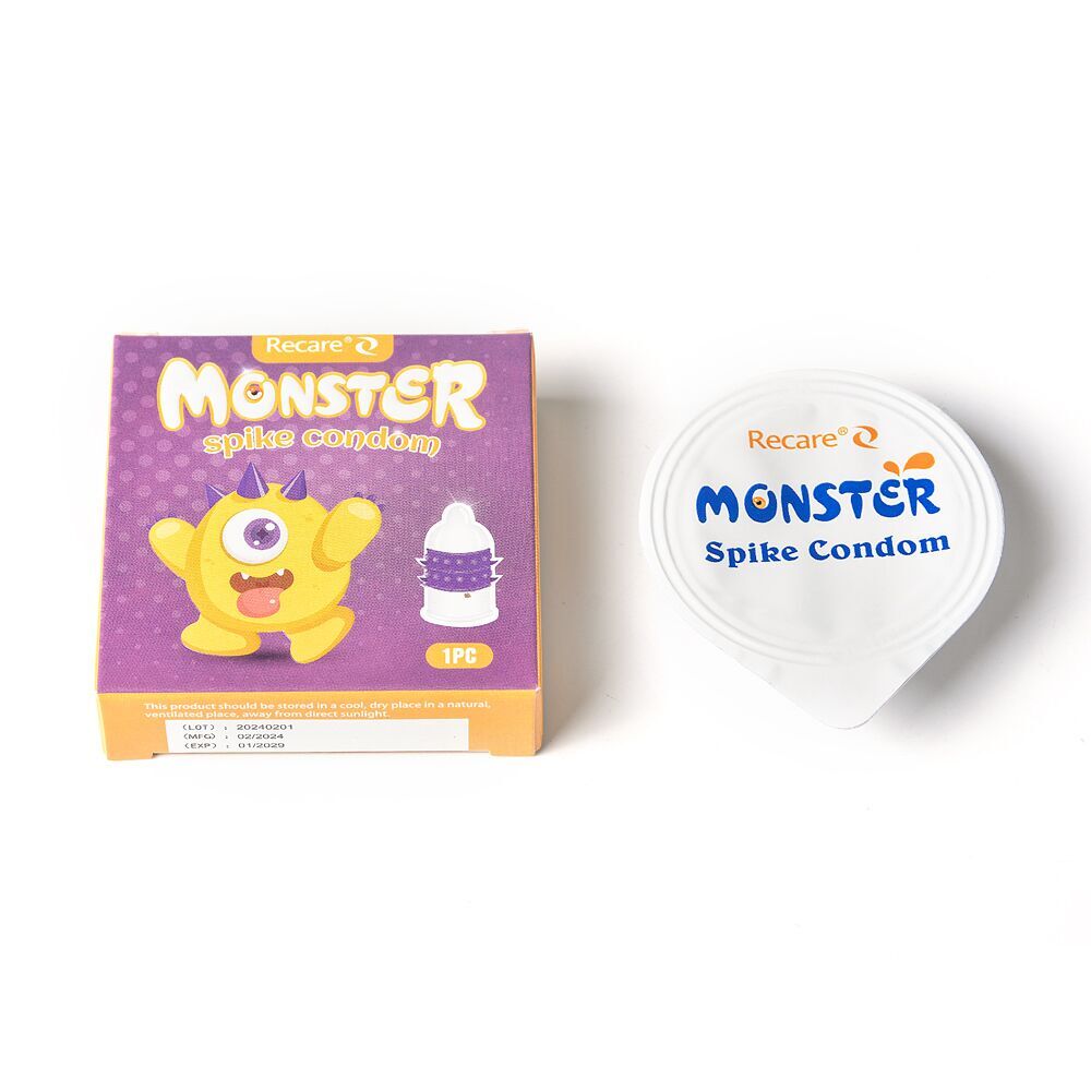 Насадка на член Recare Yellow Monster Spike Condom (м'яте паковання!!!) - Зображення 5