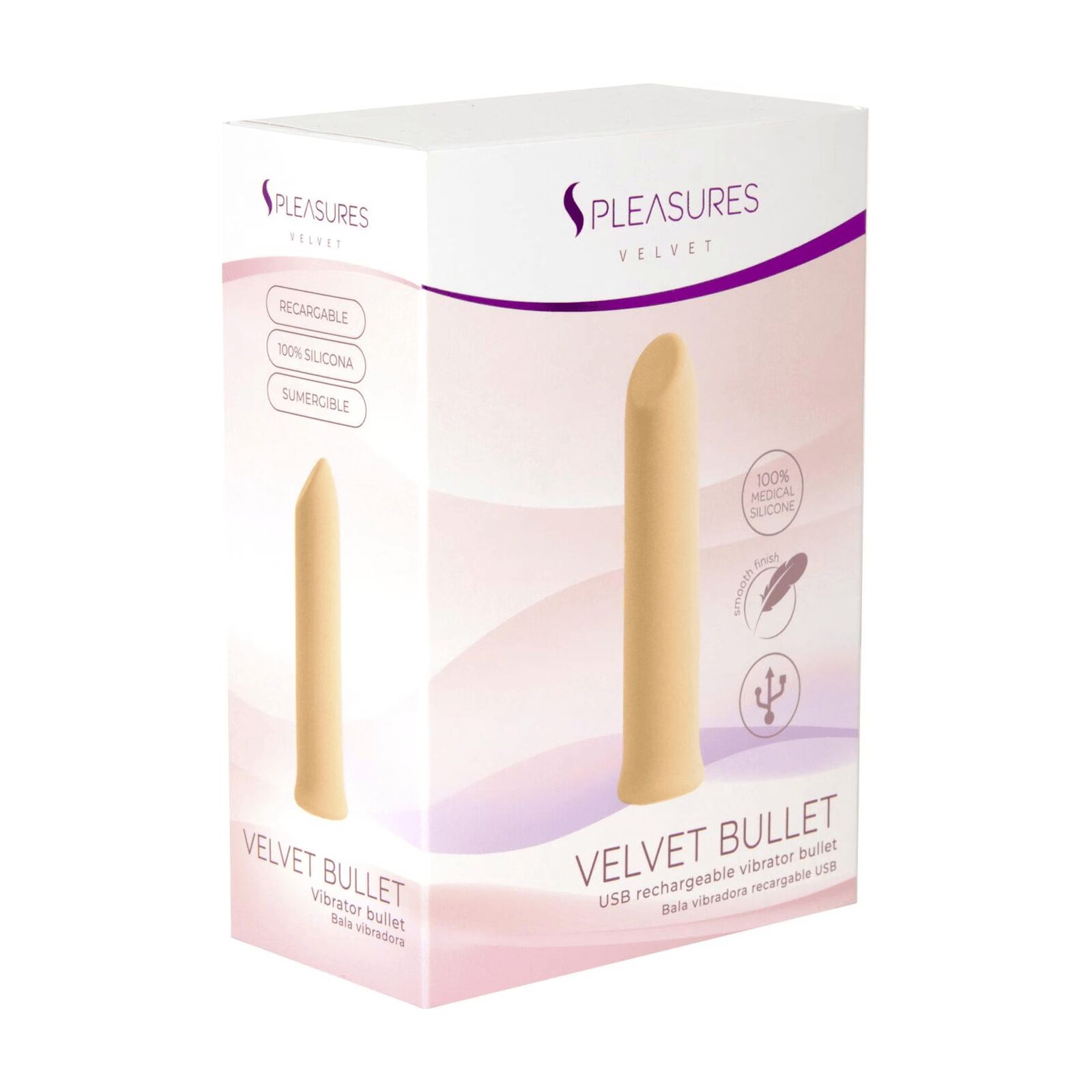 Віброкуля S Pleasures Velvet Bullet Peach - Зображення 3