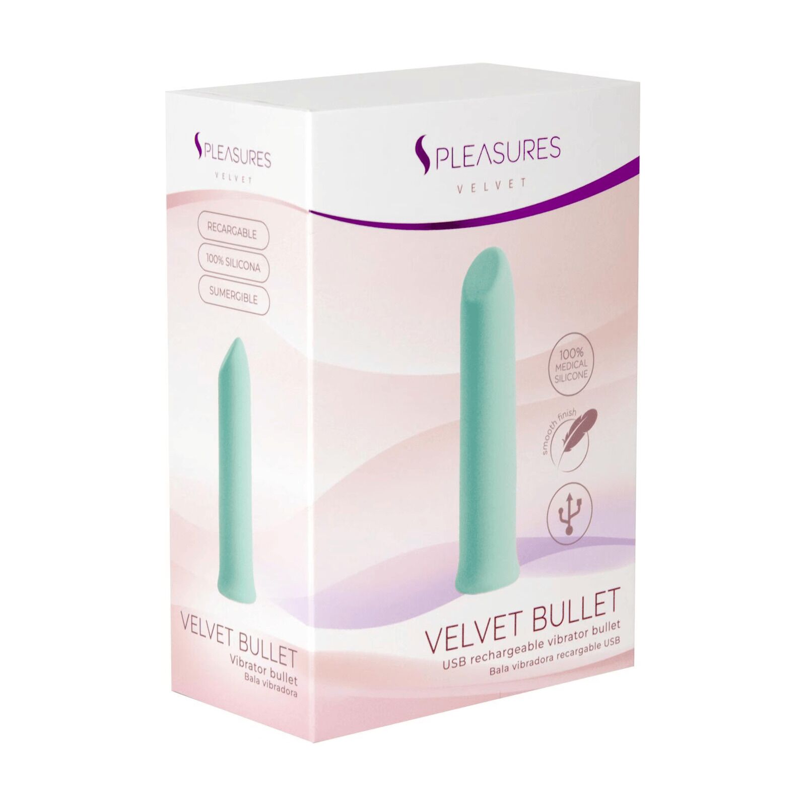 Віброкуля S Pleasures Velvet Bullet Candy Turquoise - Зображення 3