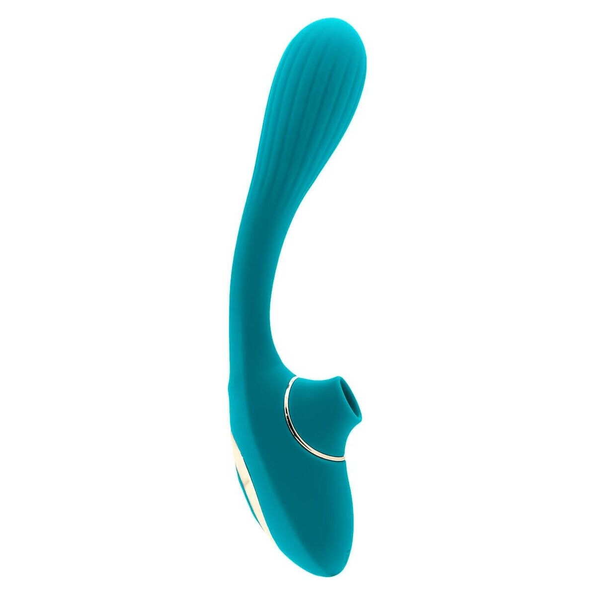 Вібратор S Pleasures Dual Suction - Turquoise - Зображення 2