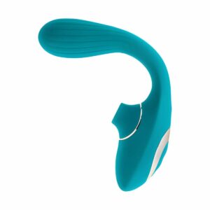Вібратор S Pleasures Dual Suction - Turquoise