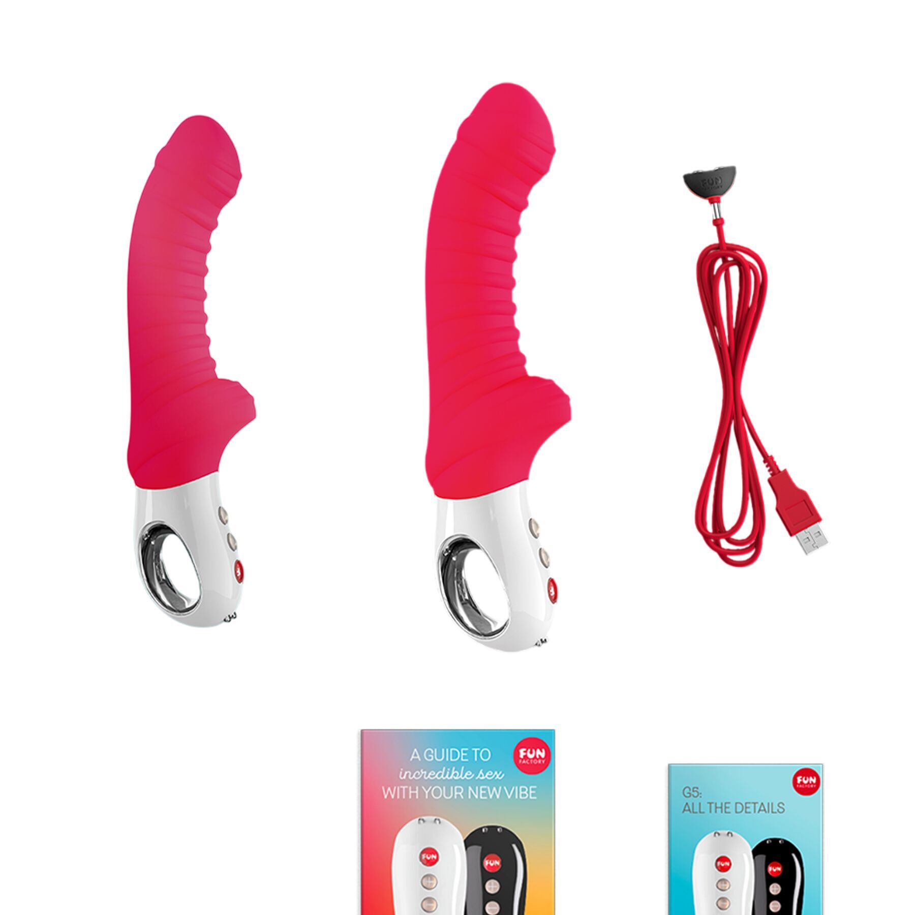 Вібратор для точки G Fun Factory TIGER india red (м'яте паковання!!!) - Зображення 7