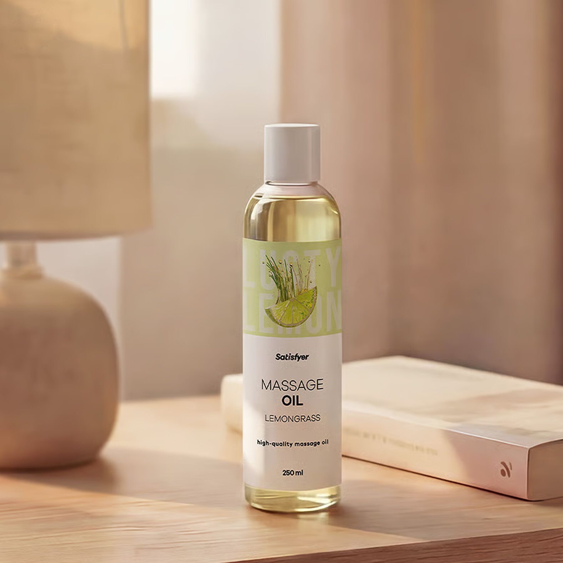 Розпродаж!!! Масажна олія Satisfyer Massage Oil Lemongrass 250 мл (термін 30.04.2027) - Зображення 8