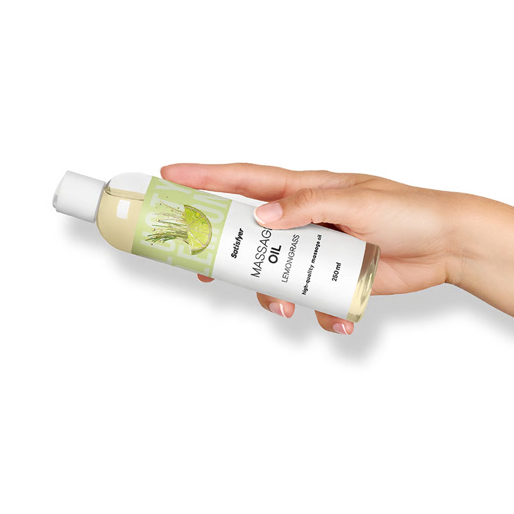Розпродаж!!! Масажна олія Satisfyer Massage Oil Lemongrass 250 мл (термін 30.04.2027) - Зображення 6