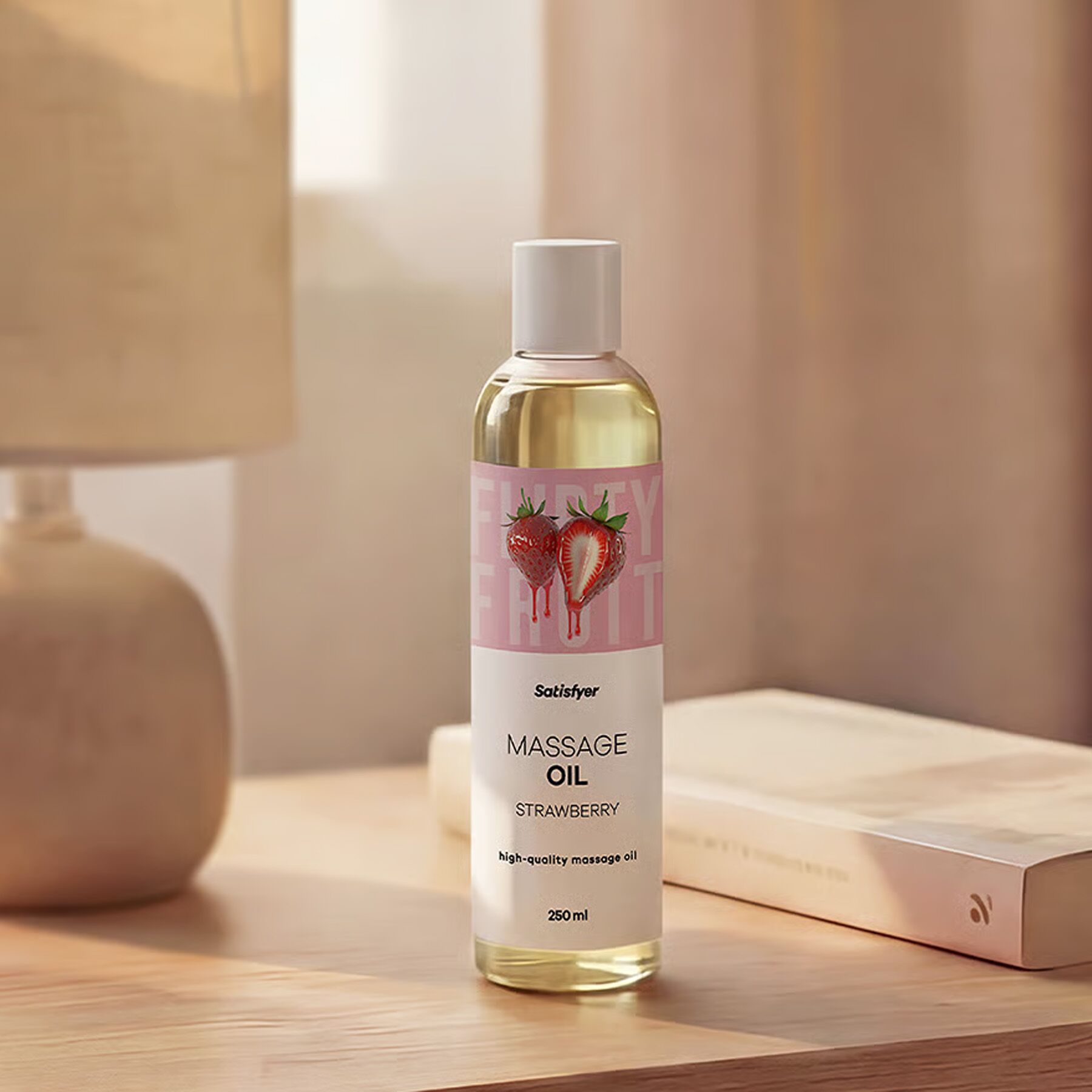 Розпродаж!!! Масажна олія Satisfyer Massage Oil Strawberry 250 мл (термін 30.04.2027) - Зображення 8