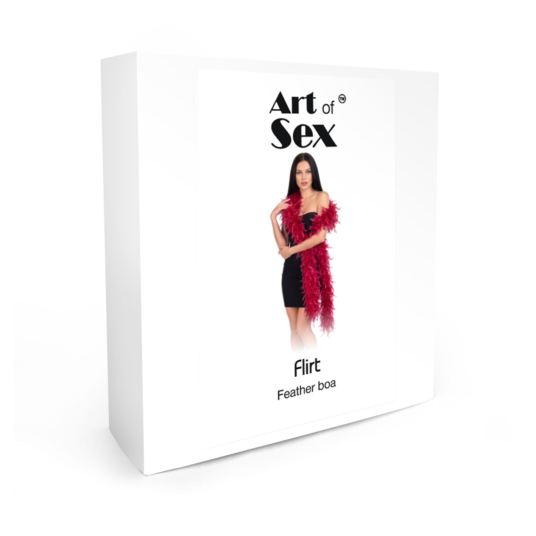 Боа з пір’я Art of Sex, довжина 2 метри, колір червоний - Зображення 3
